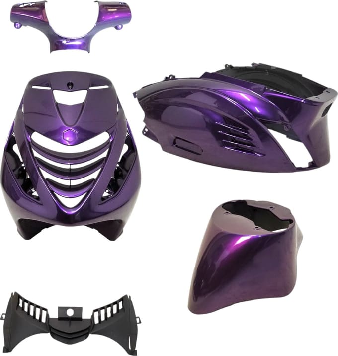 Kappenset RS-1 Piaggio Zip 50 2T / 4T - BMW Twilight Purple