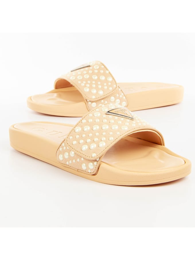 Guess damesslippers FLGCANFAB19 comfort stijl beige - 36 EU