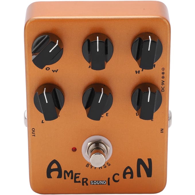 Simulateur de Haut-parleur Pédale d'Effet de Simulation de Cabinet de Guitare Électrique Réglage 6 Boutons 6mA black