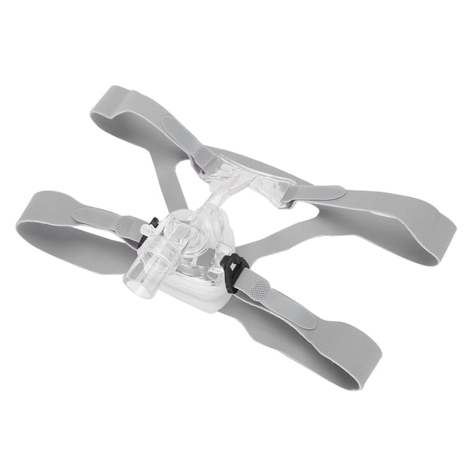 Ademmachine Gelaatsbeschermer Hoofdband Set Silicone Universele Ademmachine Accessoires gray