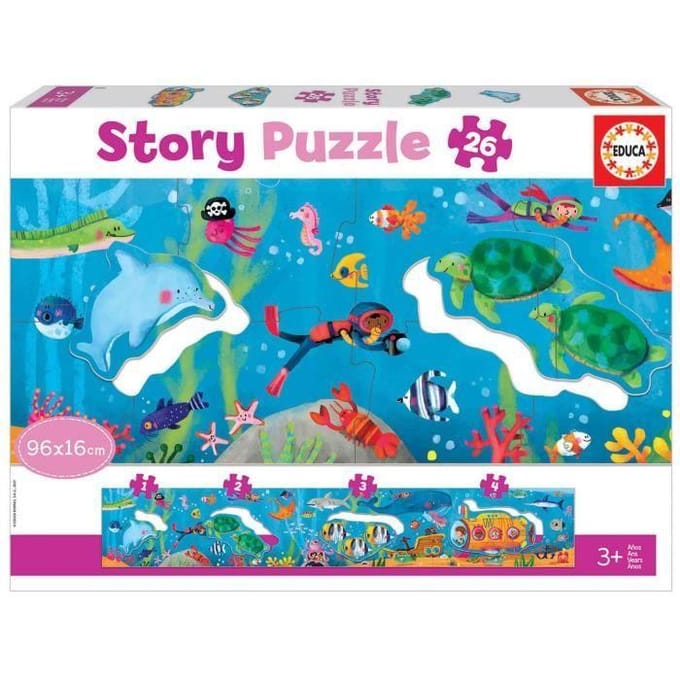 EDUCA - puzzel - 26 stuks - Submarine World