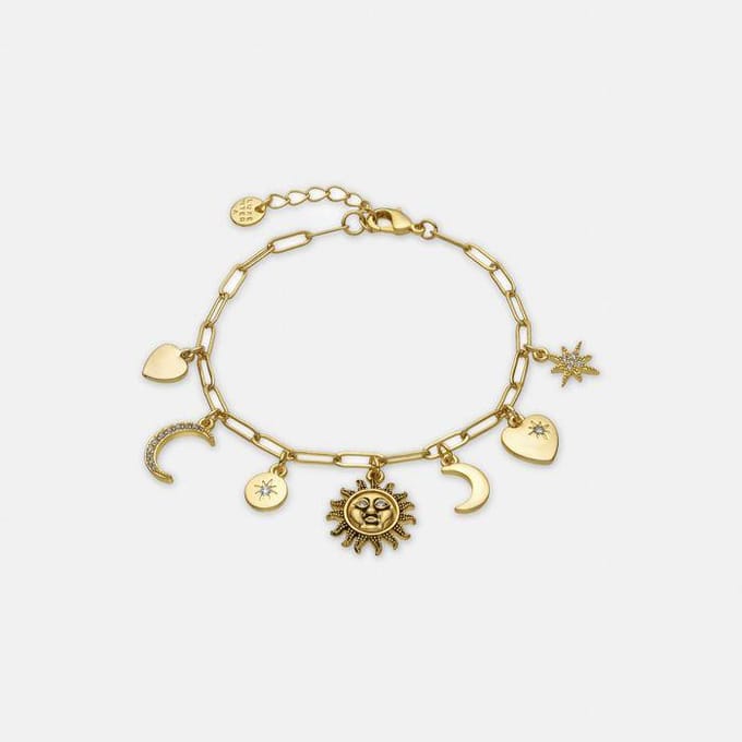 Bracelet - LUXENTER - Nafir - finition or jaune 18k - 16 cm + 3 cm d'extension - Style boho jaune