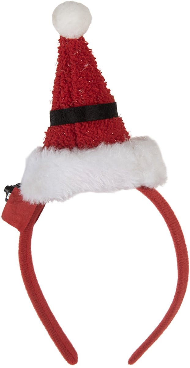 Clayre & Eef Kerst Haarband 27 cm Rood Kunststof