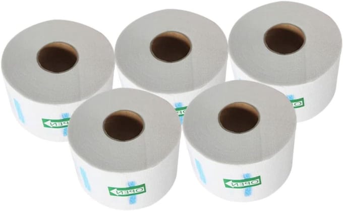 Nekpapier Kappers - Haar Knippen - Salon Hygiëne - Verstelbaar & Rekbaar - 5 Stuks - Wit