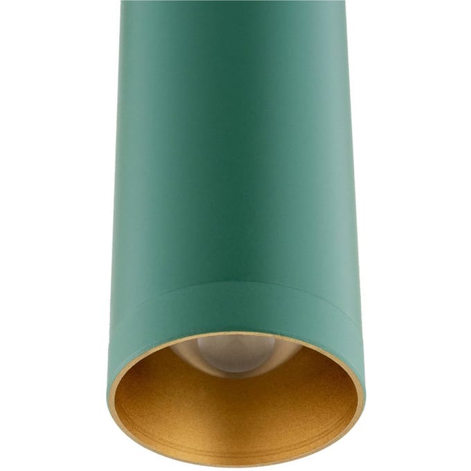 Argon LED hanglamp Rulo, groen, Ø 3,2 cm, staal, 3000 K