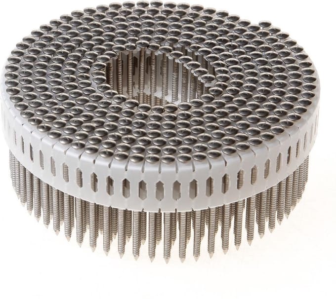 Paslode 2,5x50 Spoelnagel IN-tape Ring INOX A2 Lenskop (9750 stuks) - 391068