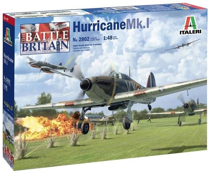 Italeri Modelbouwpakket Vliegtuigen - 2802 Hurricane Mk.I Plastic - 1:48 - Modelbouw