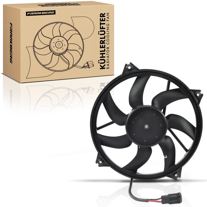 Frankberg 1x Motorradiator enkele ventilator