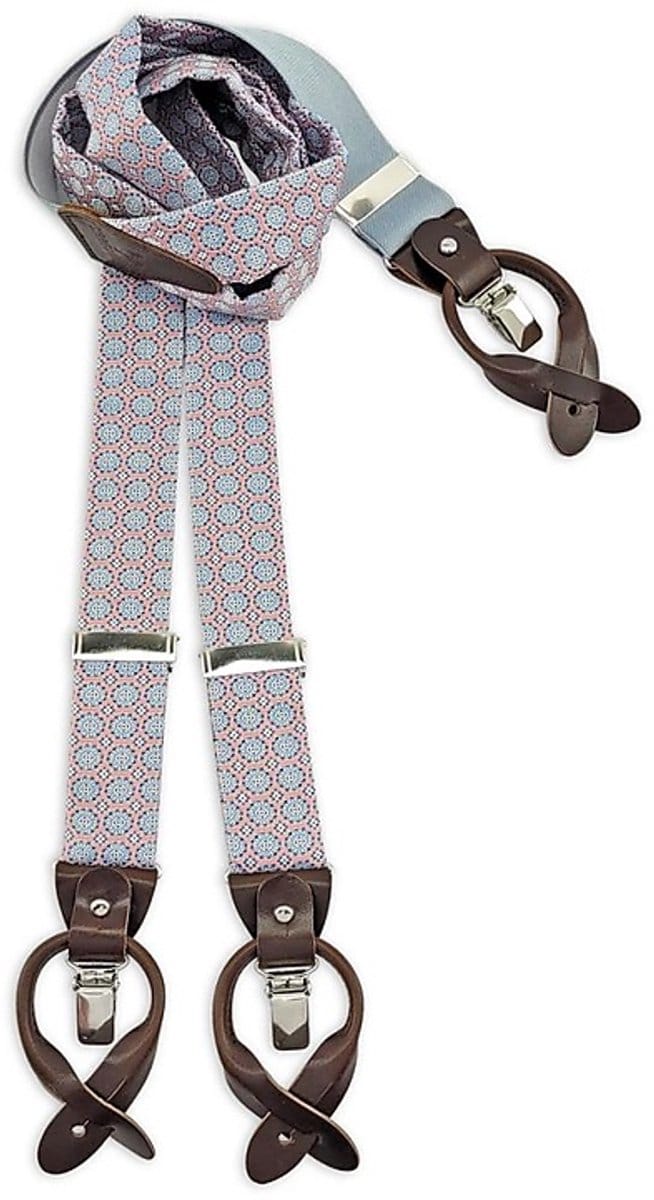 Sir Redman - Bretels - bretels Dandy Blossom - roze / lichtblauw / wit