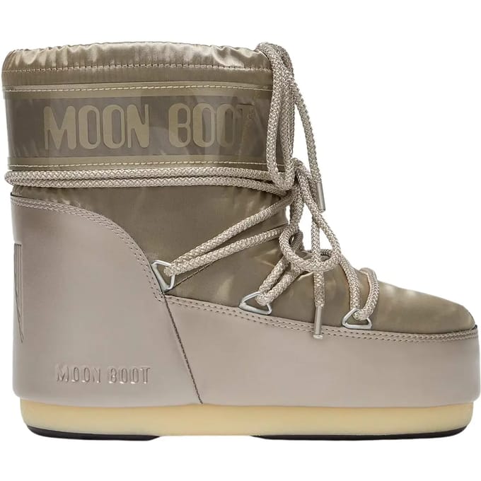 Moon Boot Icon Lage Glans Bronzen Laarzen