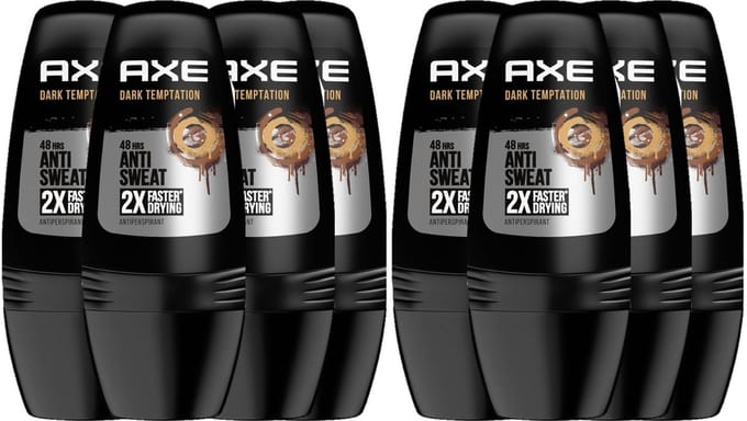 Axe Deo Roller - Dark Temptation Dry - 8 x 50 ml