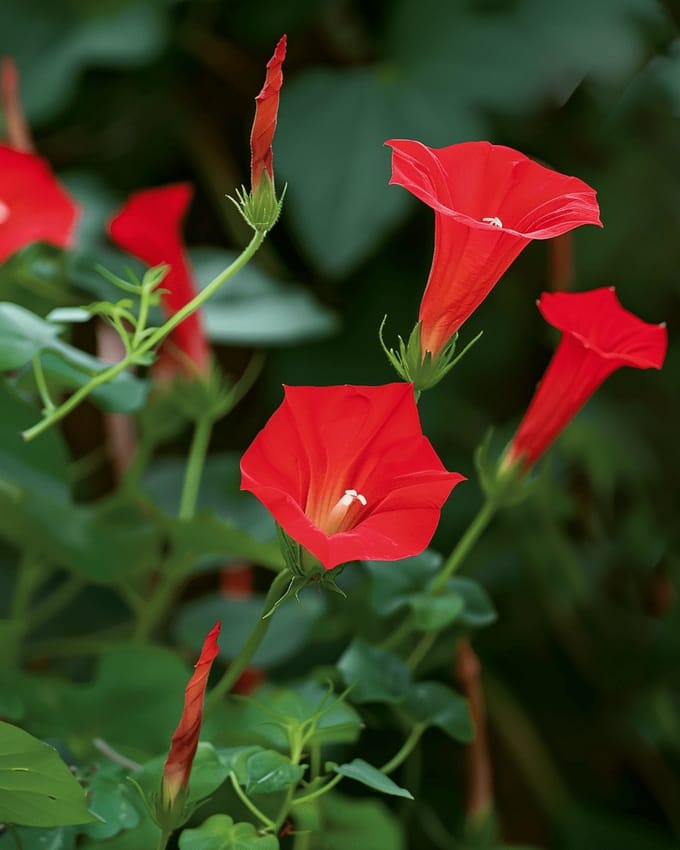 Klimmende Winde Zaden Ipomoea Quamoclit Eenjarig Cardinal Climber