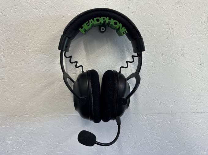 Hoofdtelefoon houder - muurbevestiging - wandbevestiging - Groen