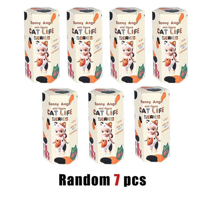 S Angel Kleine Engelpop Kat Leven Serie Blind Box Pop Sleutelhanger Hanger Handgemaakte Hanger Cadeaus