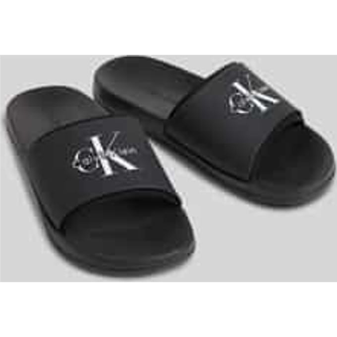 Calvin Klein Essential Slide Rubber Neo Triple Black Größe: 40 | Flip-Flops Outlet | Herren | Schwarz