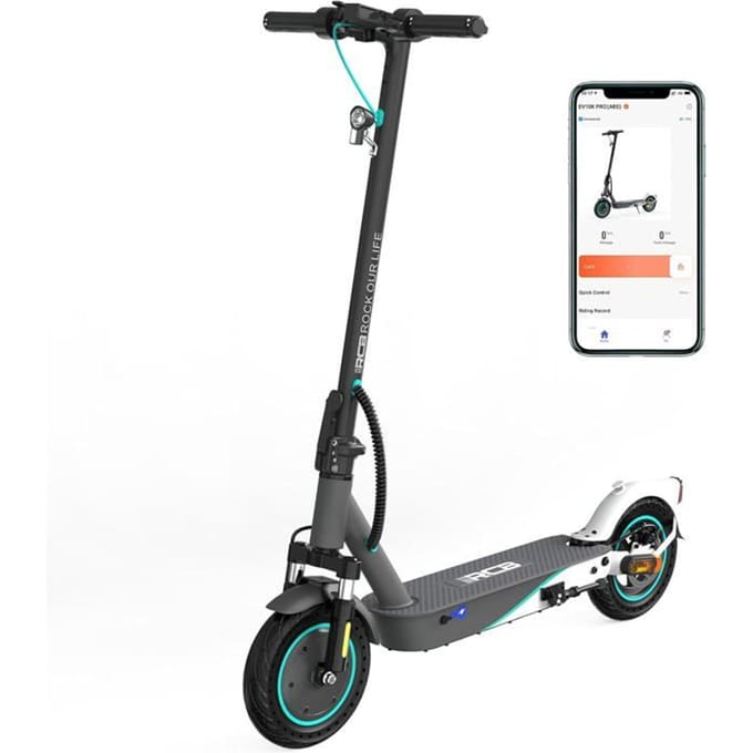 Trottinette Électrique EV10K PRO ABE 400W 36V 10.4Ah Autonomie 30-35km Pneus 10'' Frein à Disque APP RCB