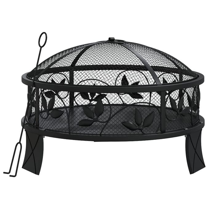 vidaXL - Vuurplaats - met - pook - XXL - 50 - cm - staal