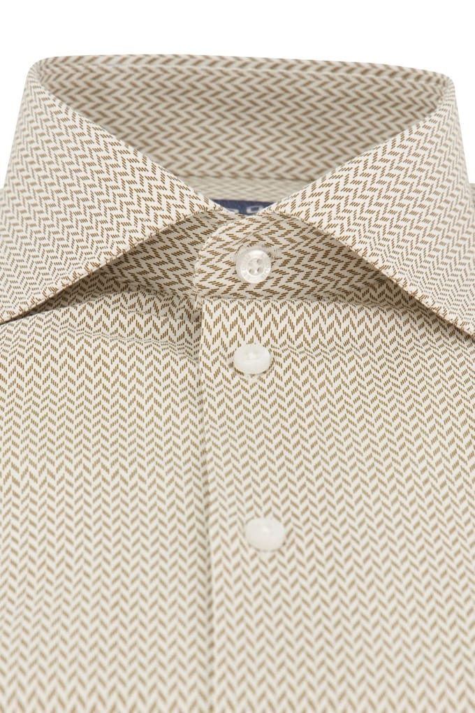 Ledub business overhemd beige
