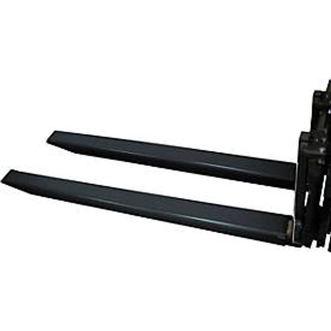 Vorkverlenging, L 2000 x B 125 x 45 mm, zwart