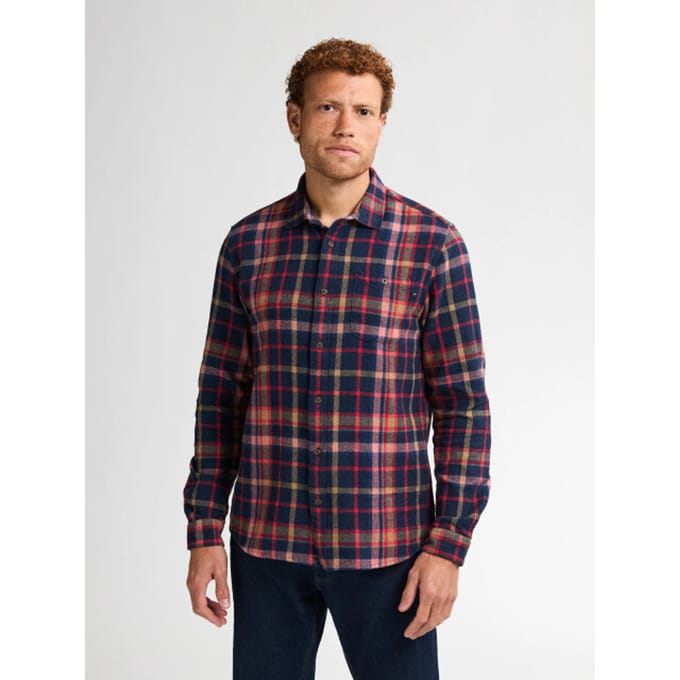 Petrol Industries Heren overshirt m-3050-sil400 5092 royal navy