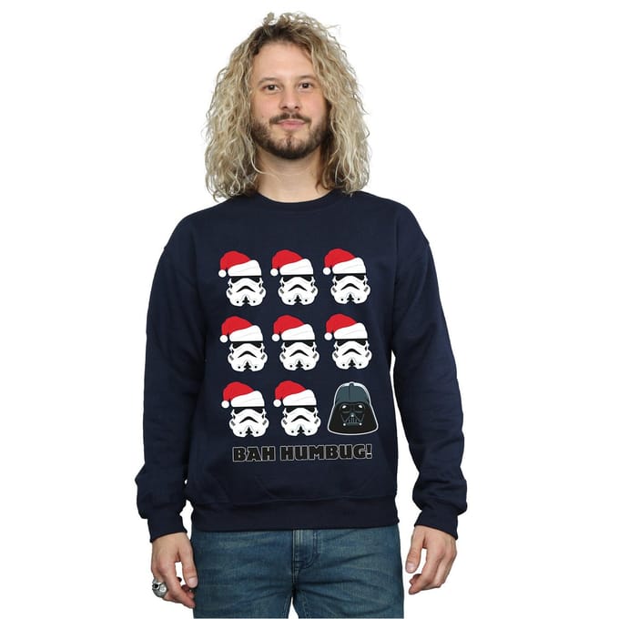 Star Wars Heren Kerstmis Humbug Sweatshirt (Marineblauw)