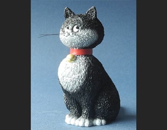 Katten beeldje - Dubout katten - Hoogte 10 cm - Grande Espérance