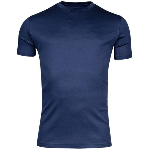Thomas Maine T-Shirt Uni Liquid Touch Crew Neck Diep Blauw / male