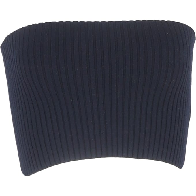 Chloé ribgebreide tube top in marineblauwe wol
