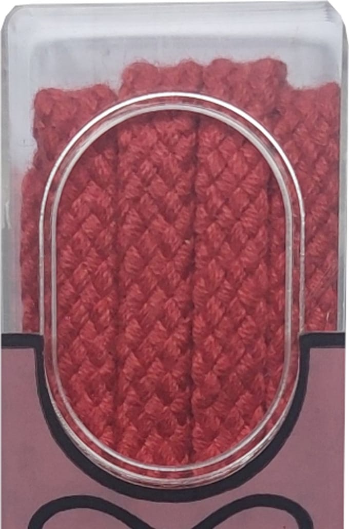 Bob Veter - Rood - Plat - Lengte 75 cm - Breedte 7 mm - Schoenveter