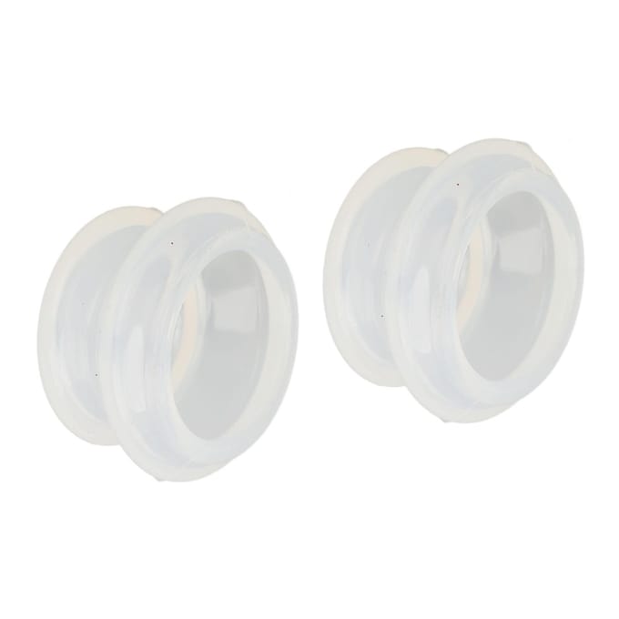 10 stuks Siliconen Cupping Gezicht Professionele Siliconen Zuignappen voor Cellulitis Vermindering white