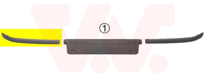 Van Wezel - BUMPERLIJST VOOR BMW 3 E46 1997-2001 51118195290