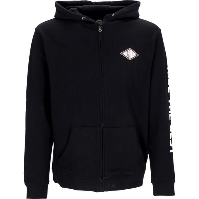 Depth Summit lichtgewicht herenhoodie met rits, zwart