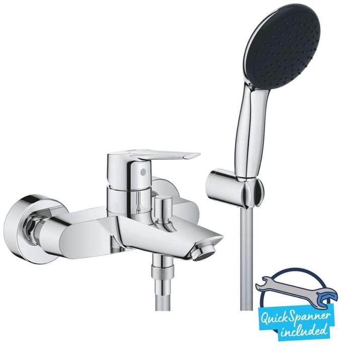 Grohe QuickFix Start - Badkraan met accessoires, chroom 25283002