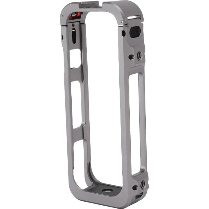 Metalen Kooi Geschikt voor Insta360 X5 Beschermend Frame Case met met Koude Schoen 1 4 Schroefbevestigingen Basisinterface Uitbreidbaar gray