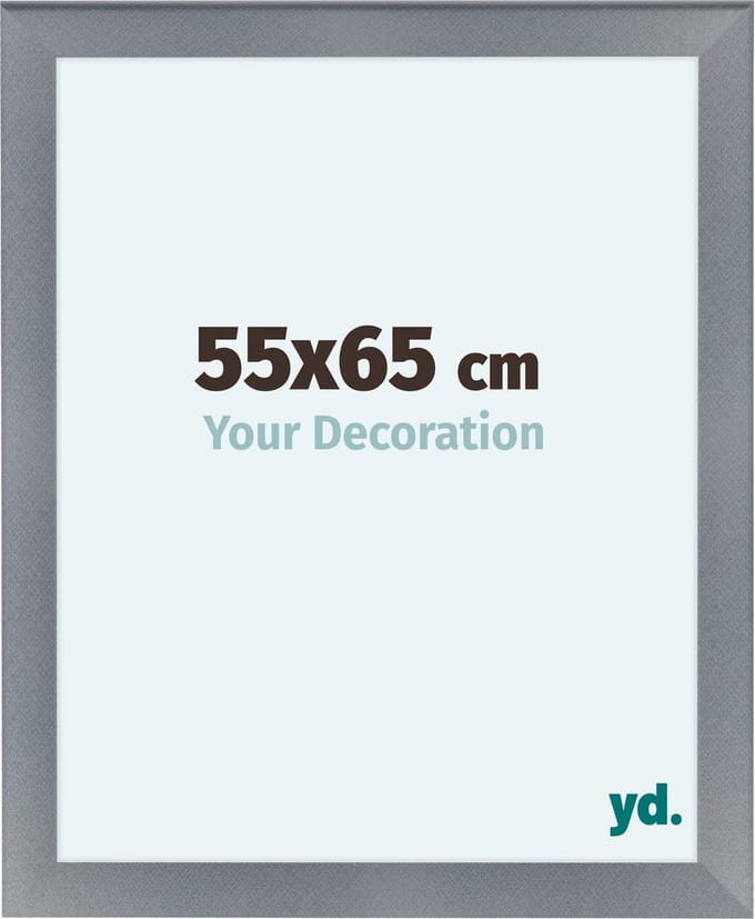 Your Decoration - Fotolijst 55x65 cm - MDF - Aluminium Geborsteld - Como