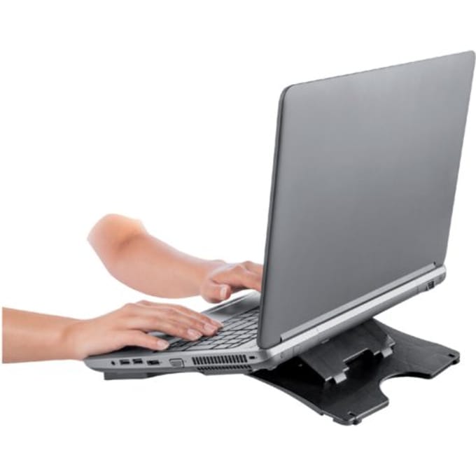 Laptopstandaard Quantore verstelbaar antraciet