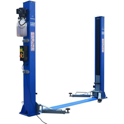HBM Professionele 2 Koloms Hydraulische Hefbrug 4 Ton Met Elektronische Ontgrendeling