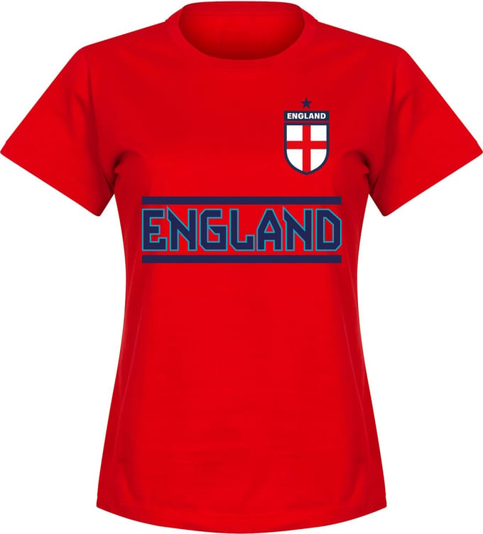 Engeland Team T-Shirt - Rood - Dames - XXL