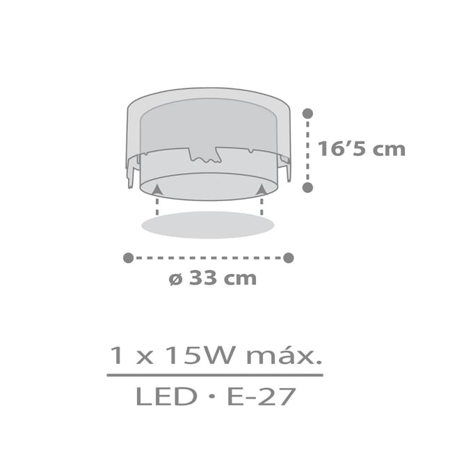 Dalber kinderkamerplafondlamp LOVING DEER, wit/kleurrijk