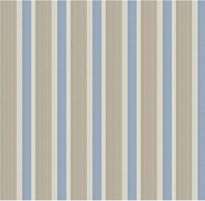 Papier streep creme/blauw 1215-5
