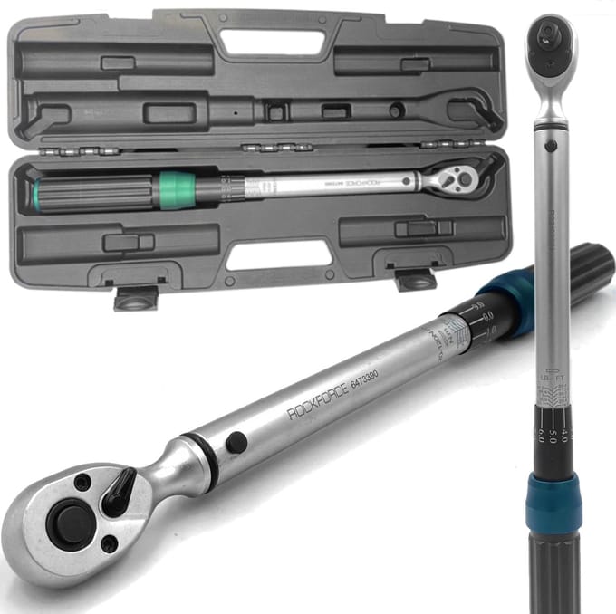 Rockforce RF-6473390 Serie - Draaimomentsleutel - 3/8'' - 20-120 Nm - Dubbelzijdig