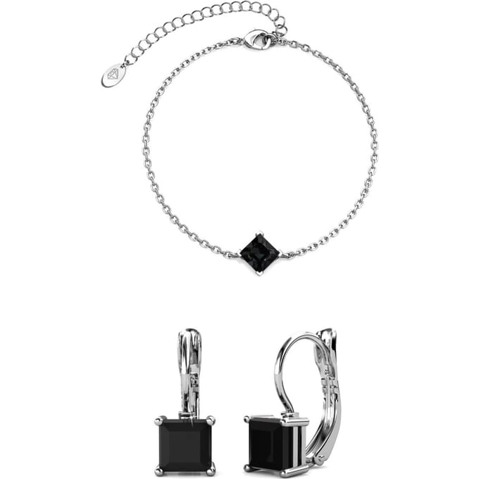 Calle Square Sets - Zilver en Zwart