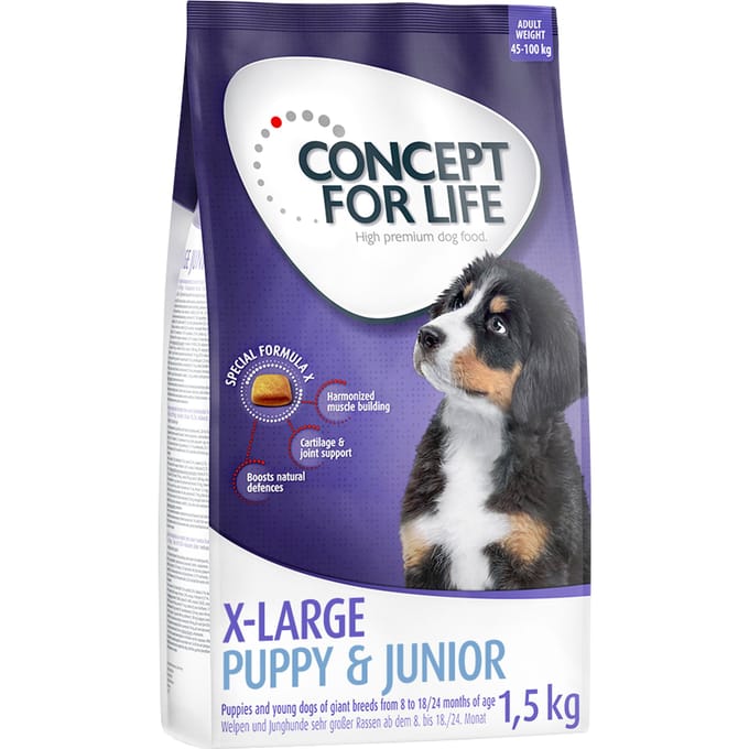 1,5kg Concept for Life X-Large Junior Hondenvoer droog