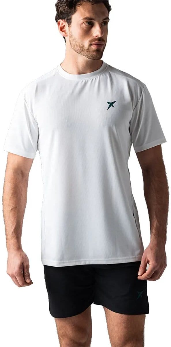 Drop Shot Sanz Performance T-shirt Met Korte Mouwen Wit S Man