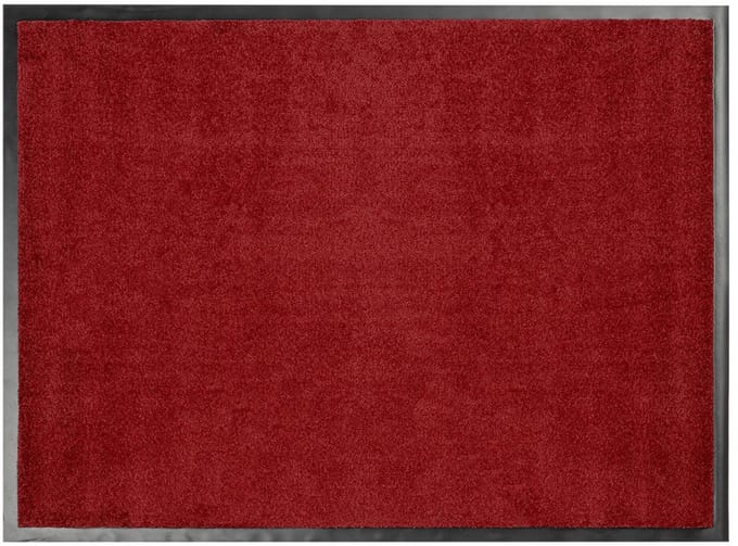 FLOORDIREKT Deurmat Performa - Hoog Absorptievermogen - Voor Binnen en Buiten - Rood - 60 x 90 cm