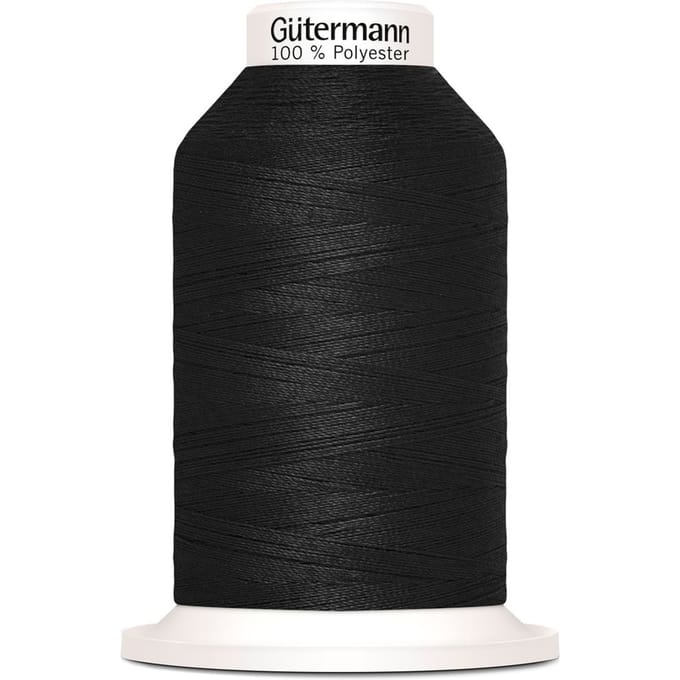 Gütermann naaigaren Miniking, Nr. 120, 1000 m - 000 Zwart
