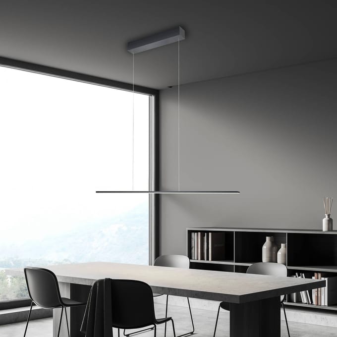 Bopp LED hanglamp Baseline 2.0, zwart, lengte 119 cm