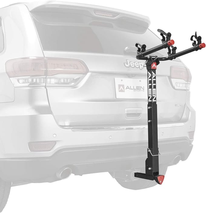 Deluxe 2-Fiets Trekhaak Fietsdrager met Snelle Bevrijding