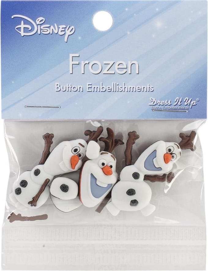 Disney - Frozen 2 -  Dress It Up Licensed buttons - 4 stuks