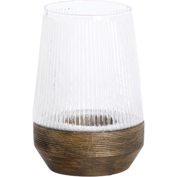 Light & Living - Windlicht MINAS - Ø18x26cm - Bruin